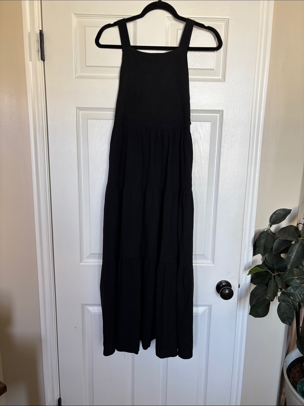 Polagram Black Tiered Maxi Dress-Skirt